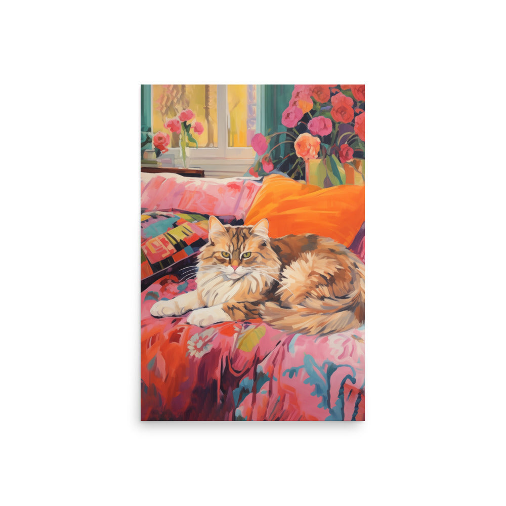 Katt under soffan | Veska 20″×30″