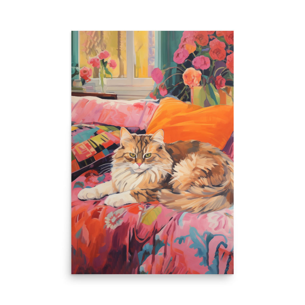 Katt under soffan | Veska 24″×36″