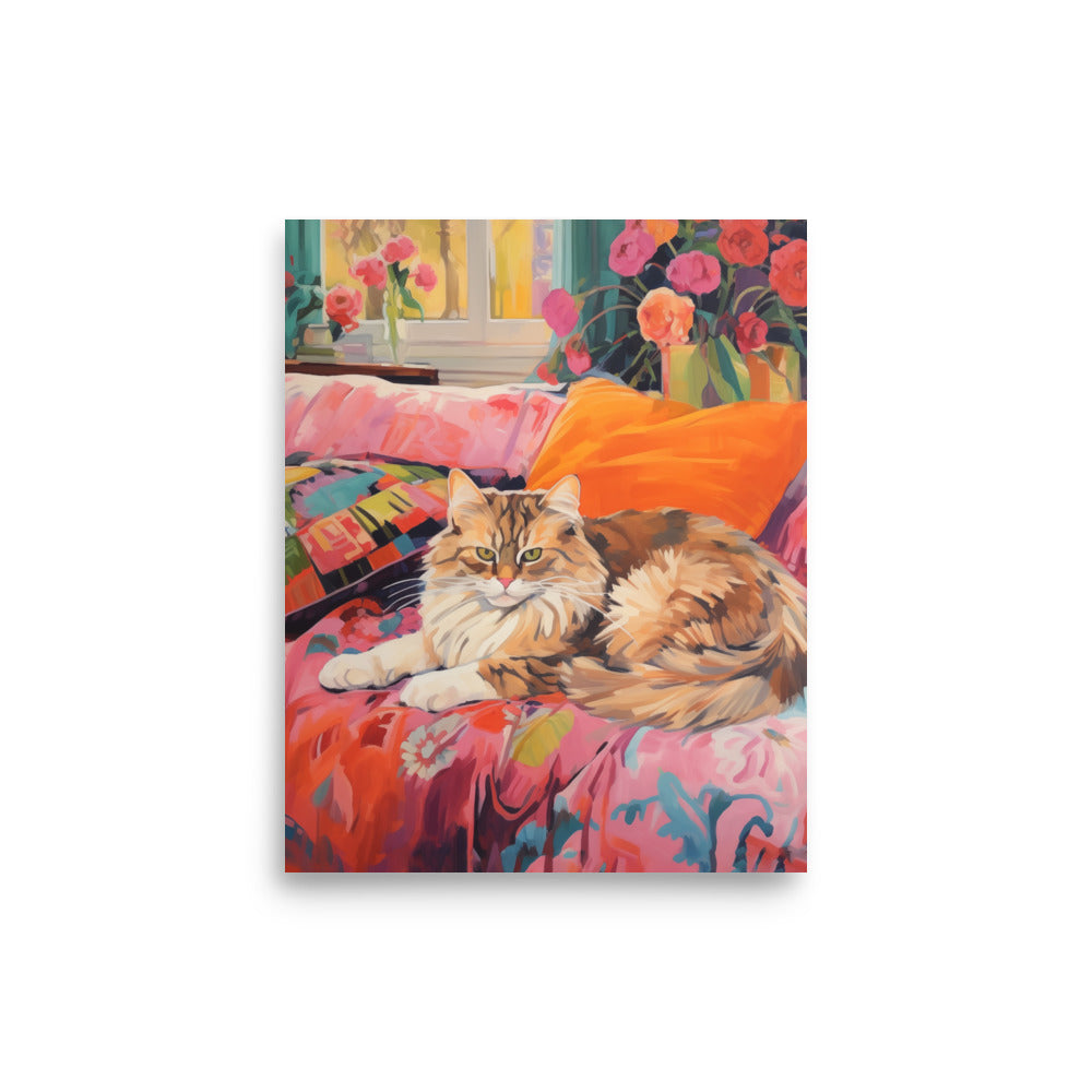 Katt under soffan | Veska 8″×10″