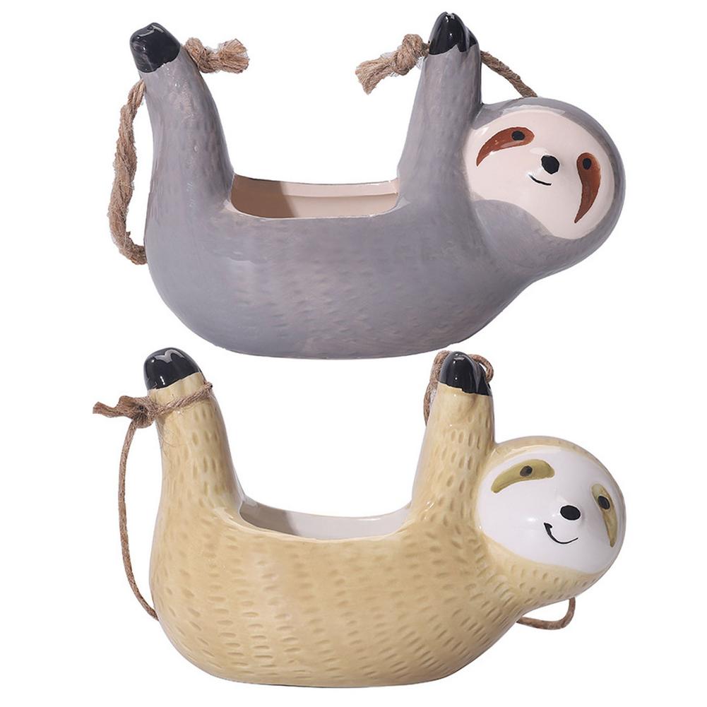 Keramisk Glad Sloth Blomkruka | Veska