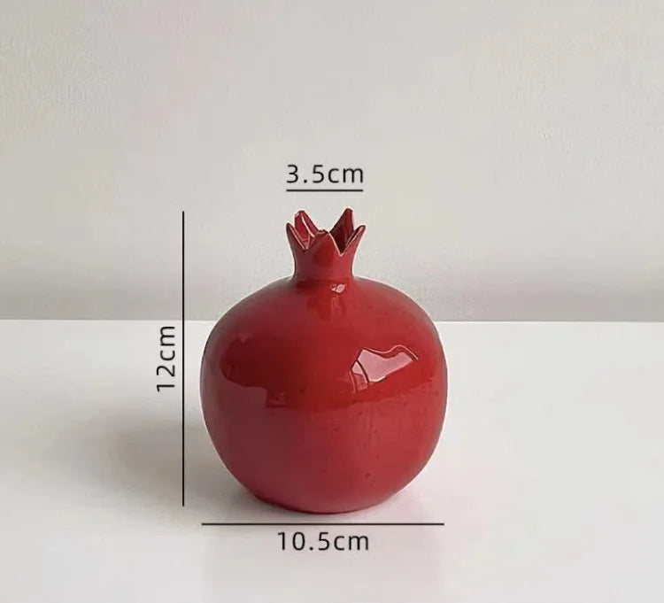 Keramisk Granatäpple Vas | Veska Röd-M