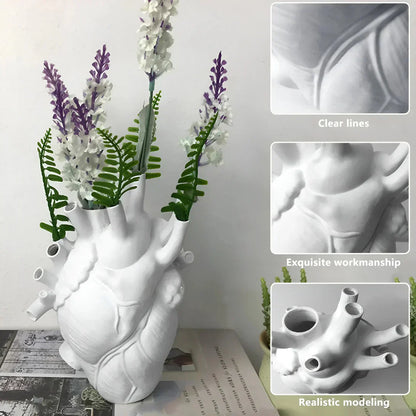Klassisk hjärtformad vas | Veska