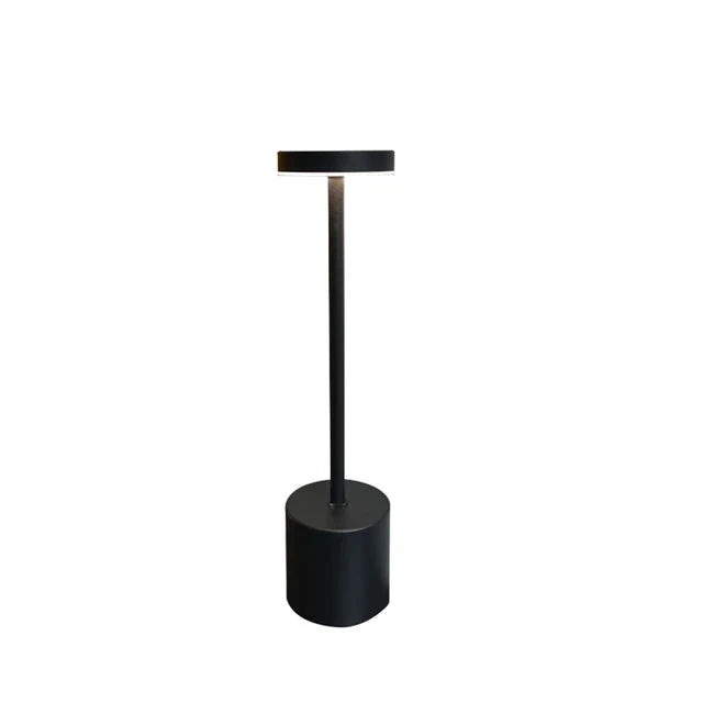 Klassisk trådlös lampa - Touch sensor LED skrivbordslampa med 3 justerbara färgtemperaturer | Veska Svart