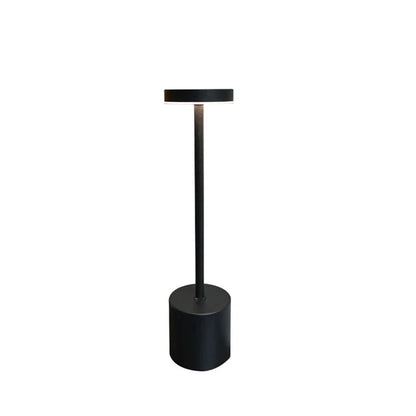 Klassisk trådlös lampa - Touch sensor LED skrivbordslampa med 3 justerbara färgtemperaturer | Veska Svart