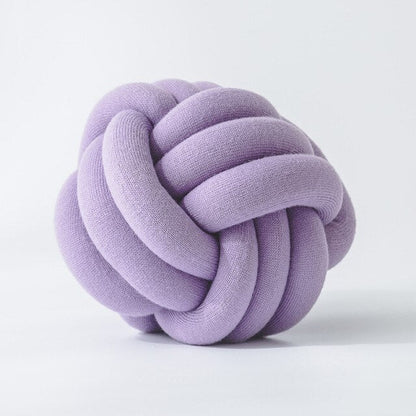 Knot Ball Kudde | Veska Ljus lila 30x30cm