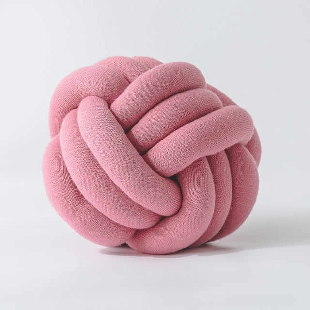 Knot Ball Kudde | Veska Ljusrosa 30x30cm