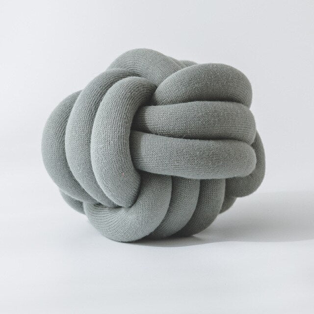 Knot Ball Kudde | Veska Mörkgrå 30x30cm