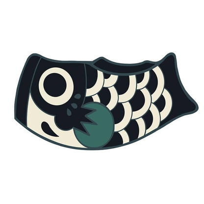 Koi Fish Dörrmatta | Veska Svart 37x70cm 14.6"x27.6