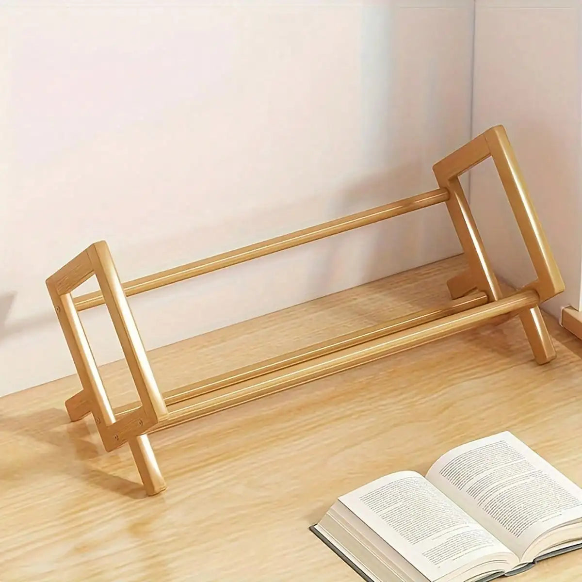 Kompakt Bambu Skrivbord Förvaringshylla | Veska Original Wood
