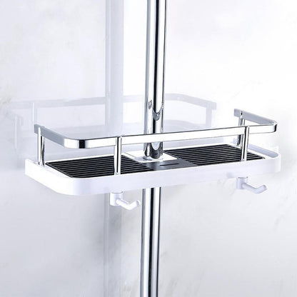 Kompakt Duschhylla | Veska Vit Aluminium