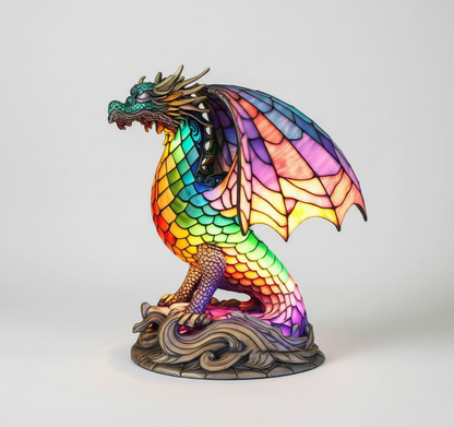 Konstnärlig bordslampa - AnimalGlow | Veska Dragon