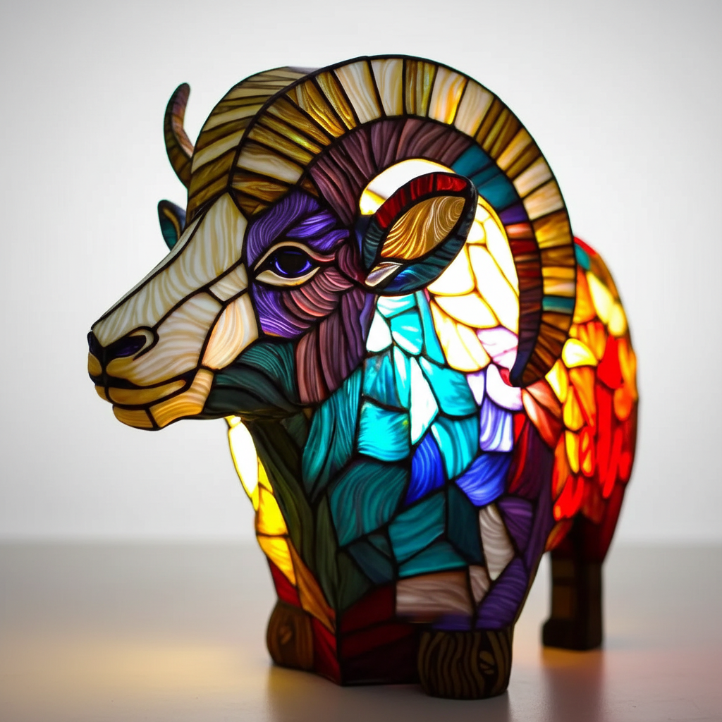 Konstnärlig bordslampa - AnimalGlow | Veska Getter
