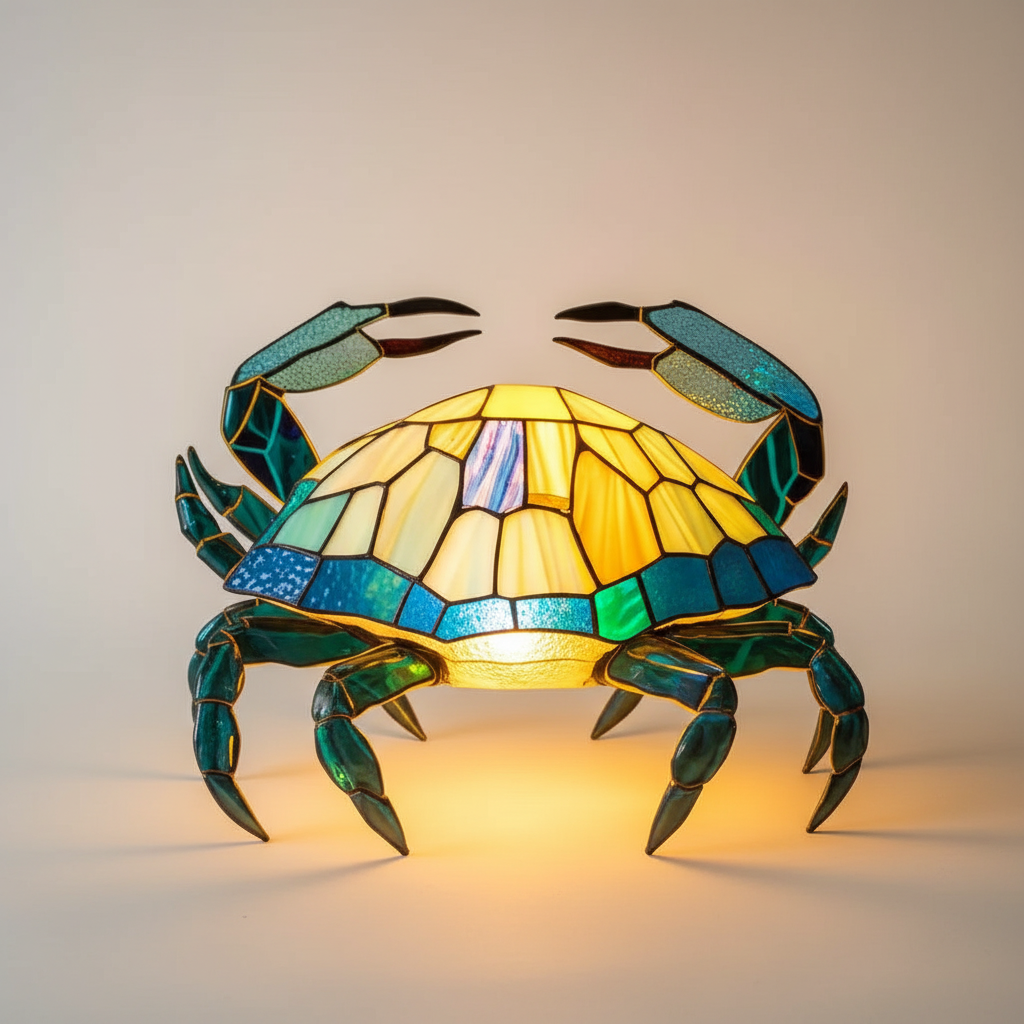 Konstnärlig bordslampa - LightArt | Veska Krabba