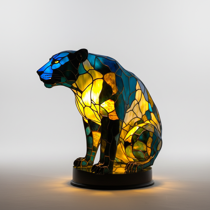 Konstnärlig bordslampa - LightArt | Veska Leopard