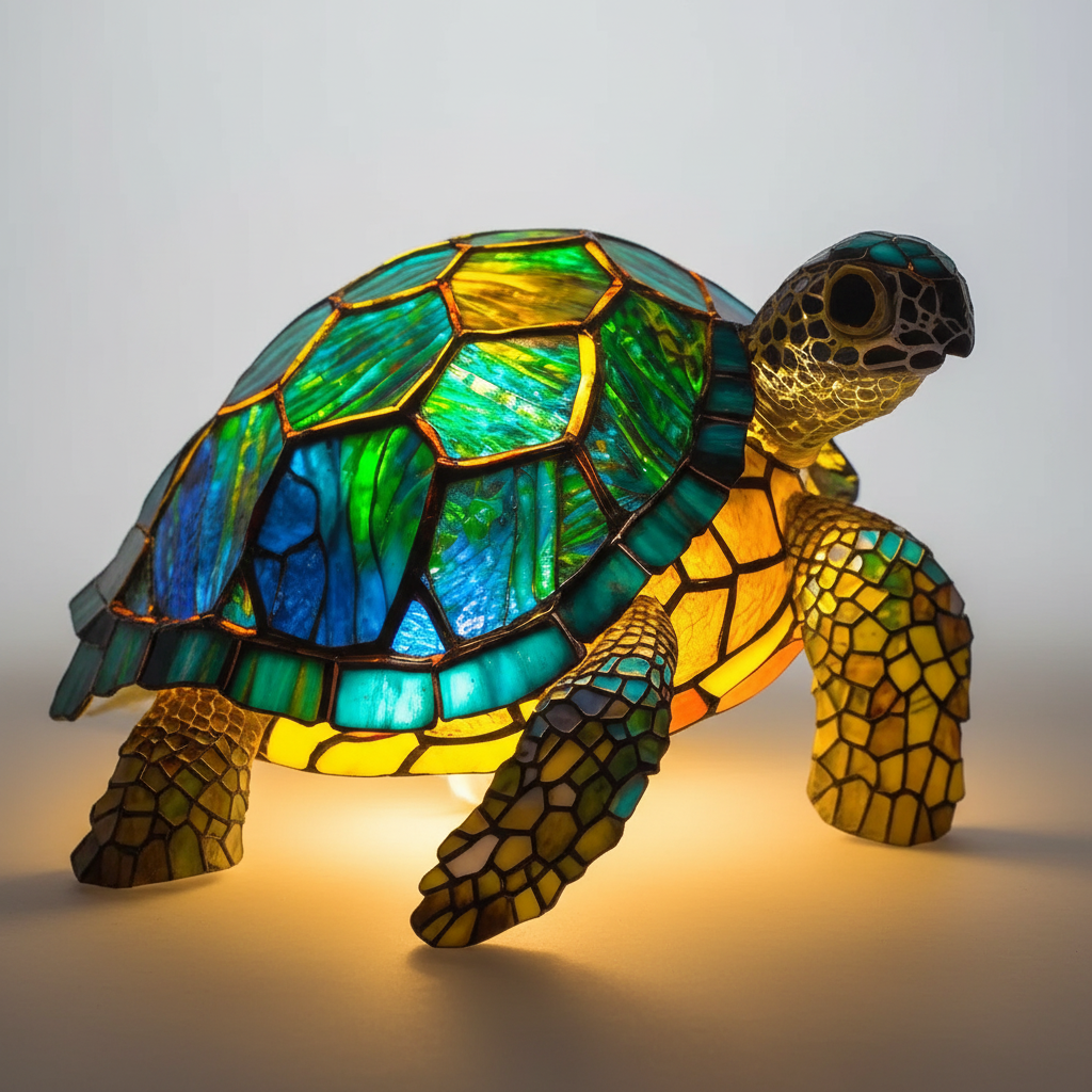 Konstnärlig bordslampa - LightArt | Veska Sköldpadda