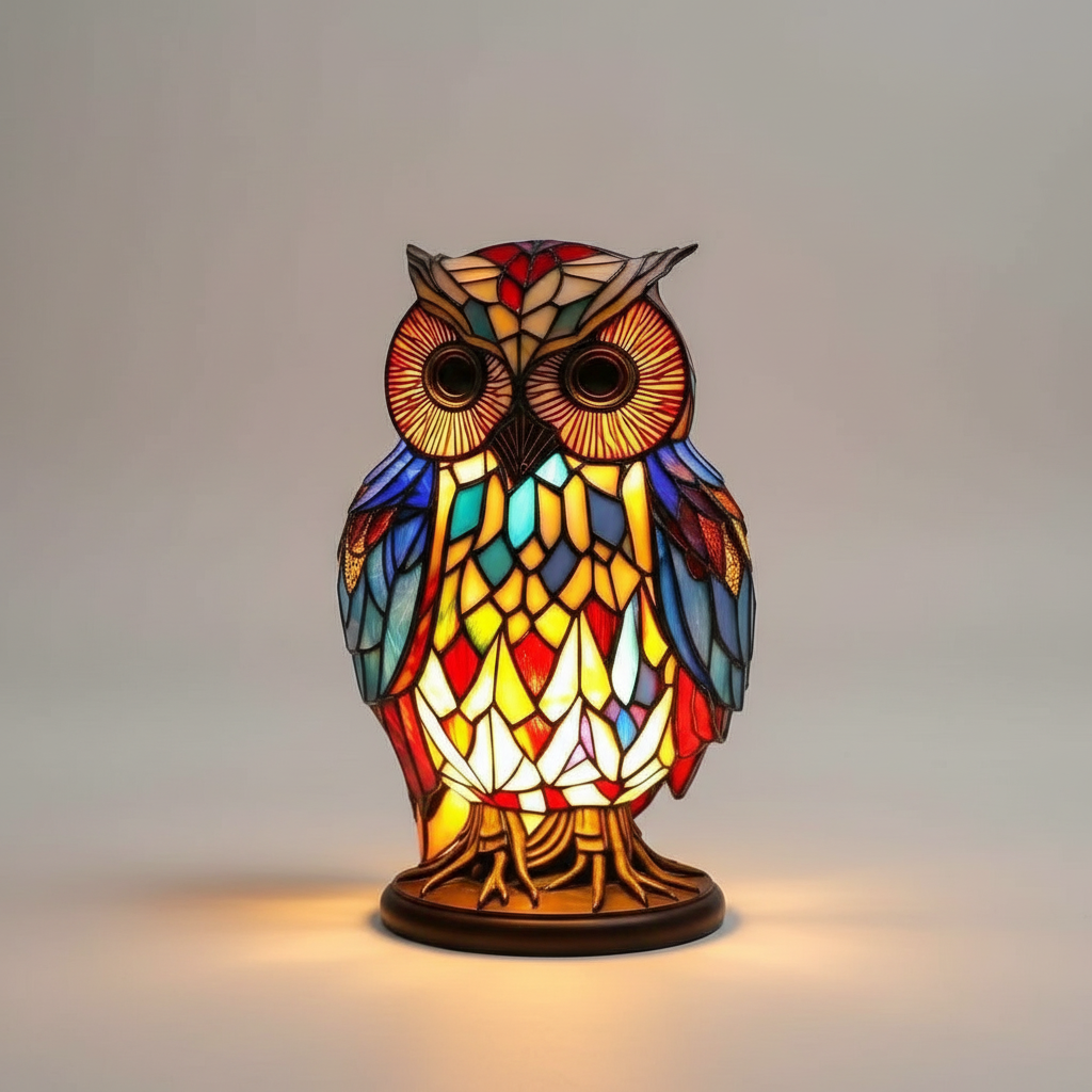 Konstnärlig bordslampa - LightArt | Veska Uggla