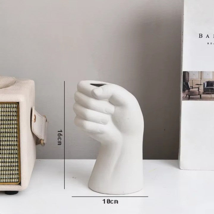 Konstnärlig Handgest Keramiktablet Blomvas | Veska B