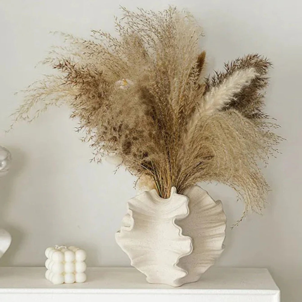 Korallen Artisan Keramisk Vas | Veska Beige