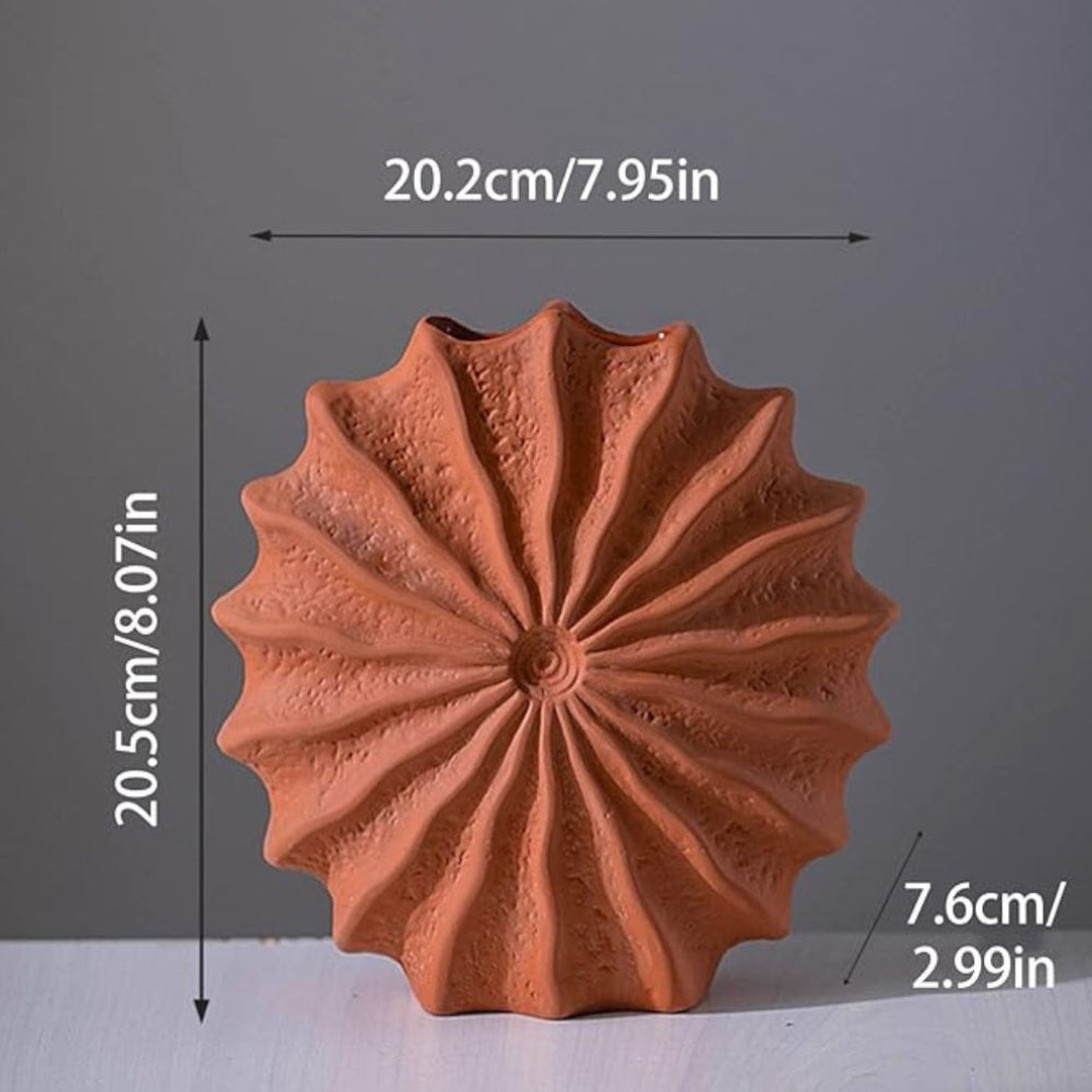 Korallencrest Keramisk Vaso | Veska Medium