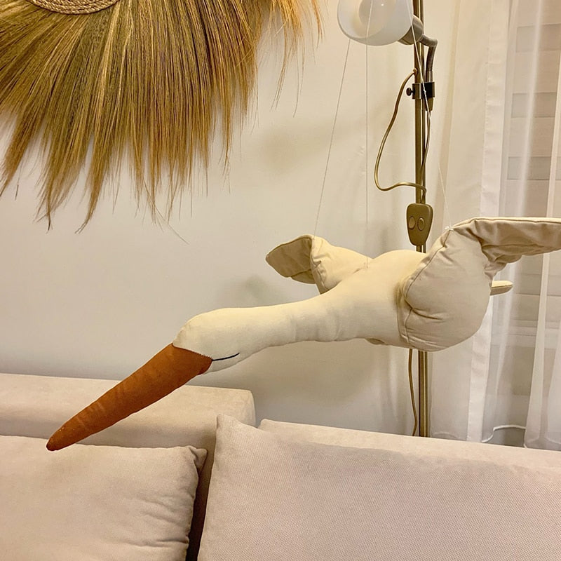 Kreativ Barnrum Dekor Hängande Svan Plush Doll | Veska