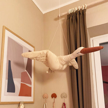 Kreativ Barnrum Dekor Hängande Svan Plush Doll | Veska