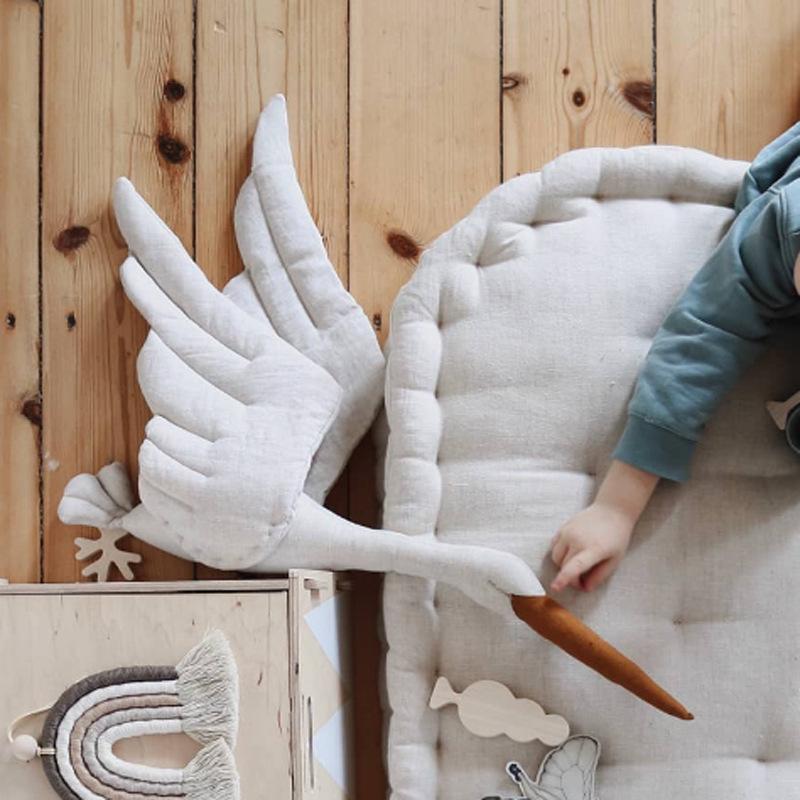 Kreativ Barnrum Dekor Hängande Svan Plush Doll | Veska