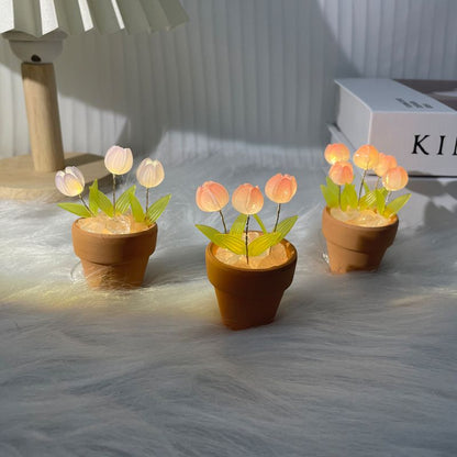 Kreativ DIY Ros Glow Nattlampa Dekor | Veska