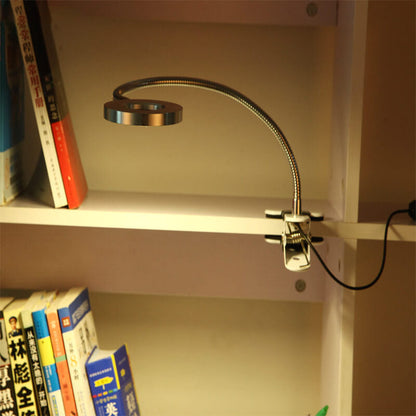 Kreativ enkel USB byxknapp LED läs-klipp skrivbordslampa | Veska