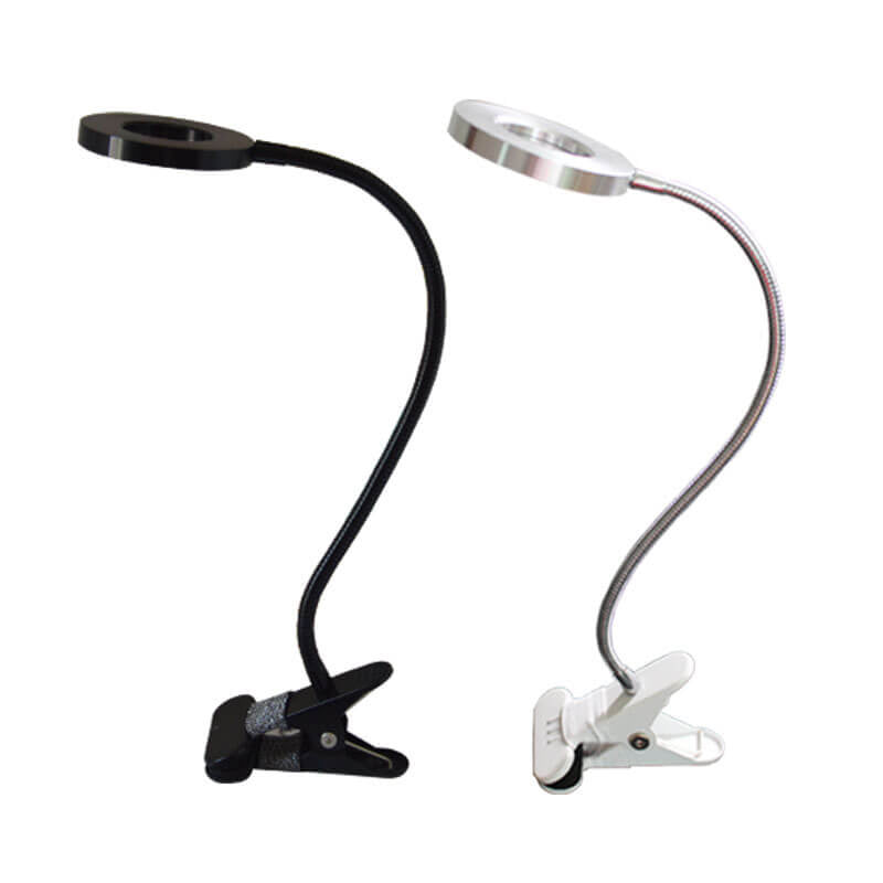 Kreativ enkel USB byxknapp LED läs-klipp skrivbordslampa | Veska