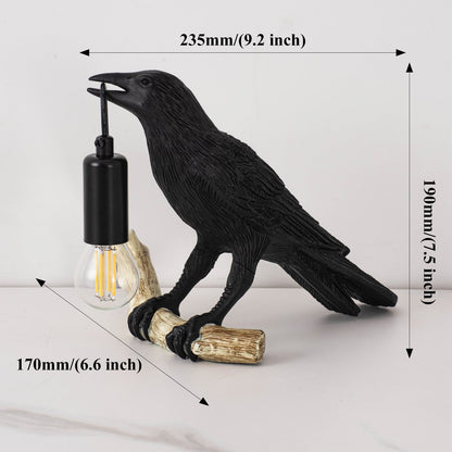 Kreativ fågelbordslampa sängbord nattljus vardagsrum sovrum atmosfär mini lampa | Veska