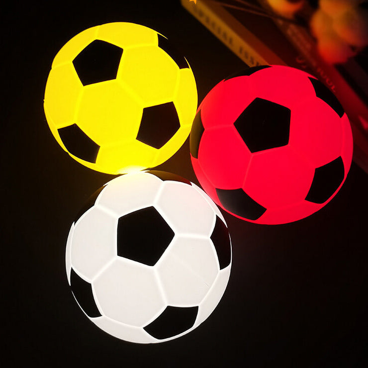 Kreativ Fotboll Silikon LED Nattlampa USB-laddnings Bordslampa | Veska