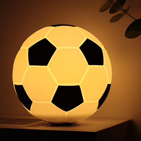 Kreativ Fotboll Silikon LED Nattlampa USB-laddnings Bordslampa | Veska