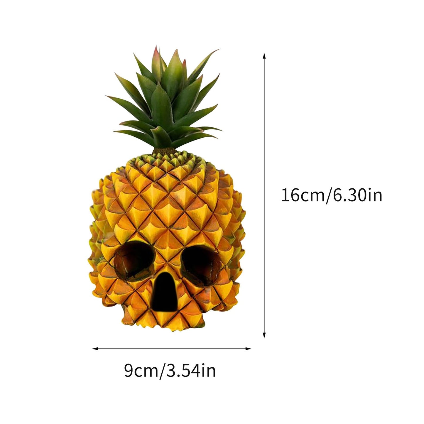 Kreativ Harz Gotisk Ananas Skalle Staty | Veska