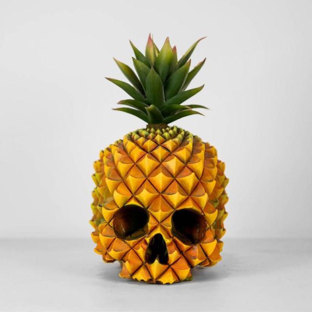Kreativ Harz Gotisk Ananas Skalle Staty | Veska Standardtitel