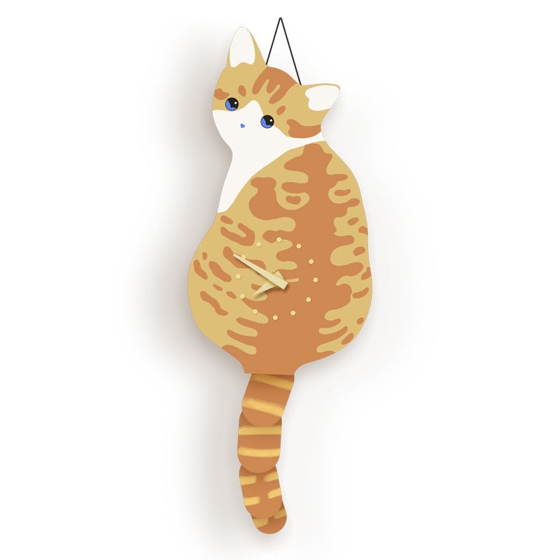 Kreativ katt väggklocka | Veska