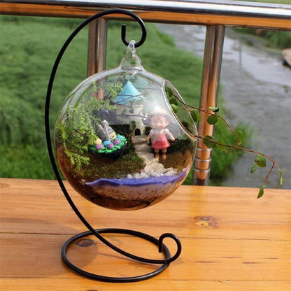 Kreativ klar glasbollvas | Veska