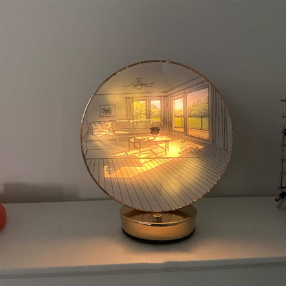 Kreativ Konstnärlig Orb Målarbordslampa | Veska