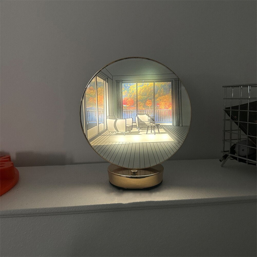 Kreativ Konstnärlig Orb Målarbordslampa | Veska