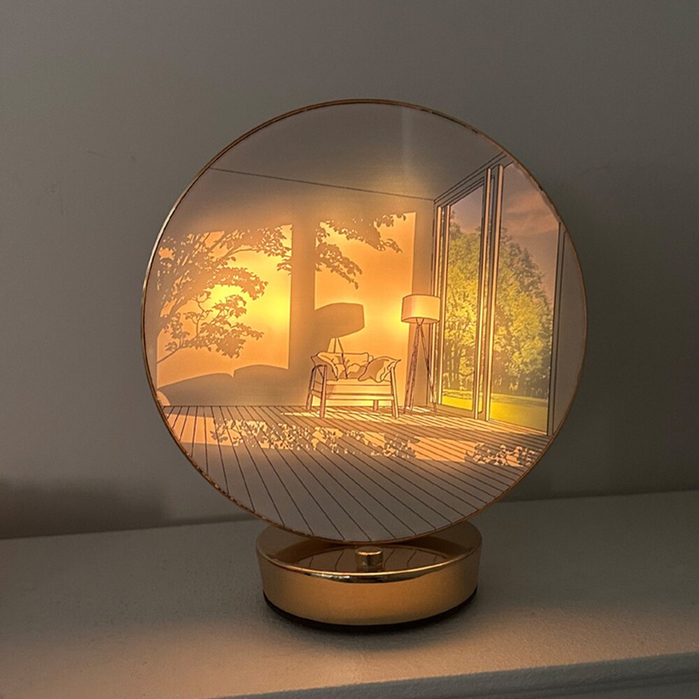 Kreativ Konstnärlig Orb Målarbordslampa | Veska