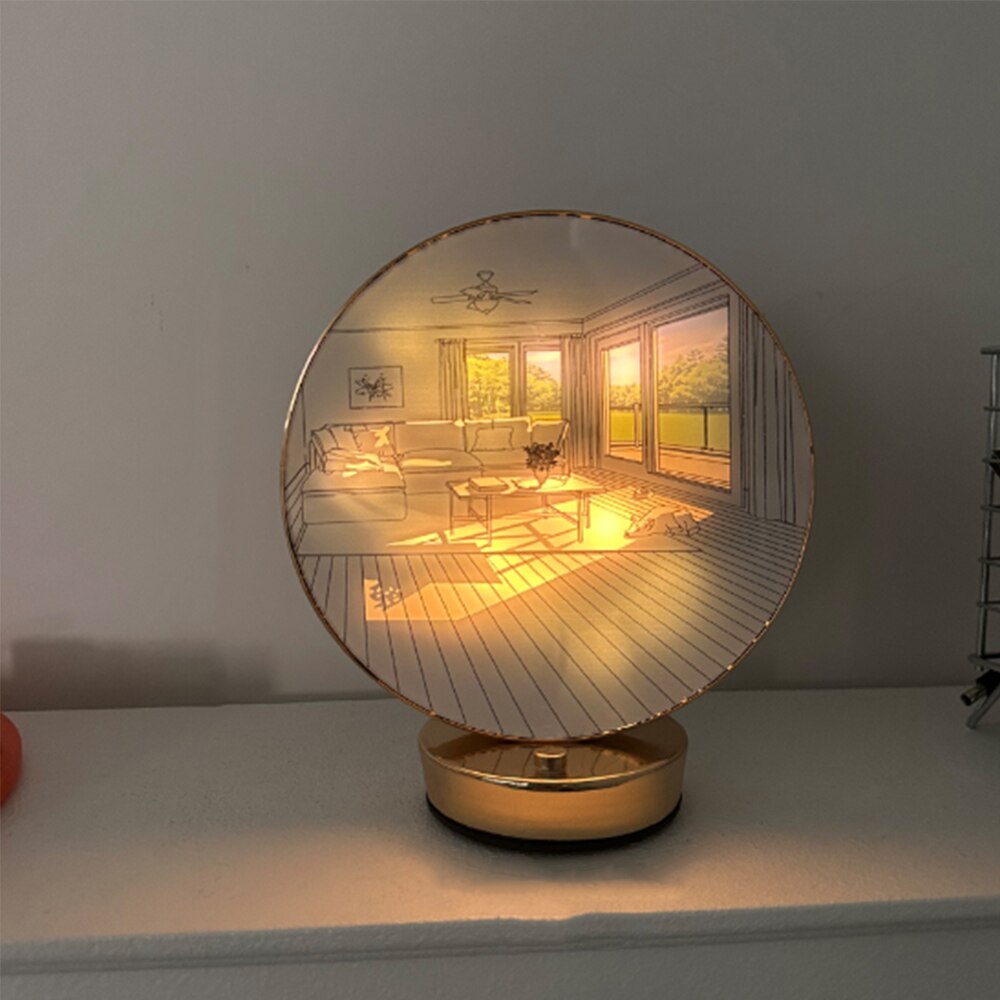 Kreativ Konstnärlig Orb Målarbordslampa | Veska C