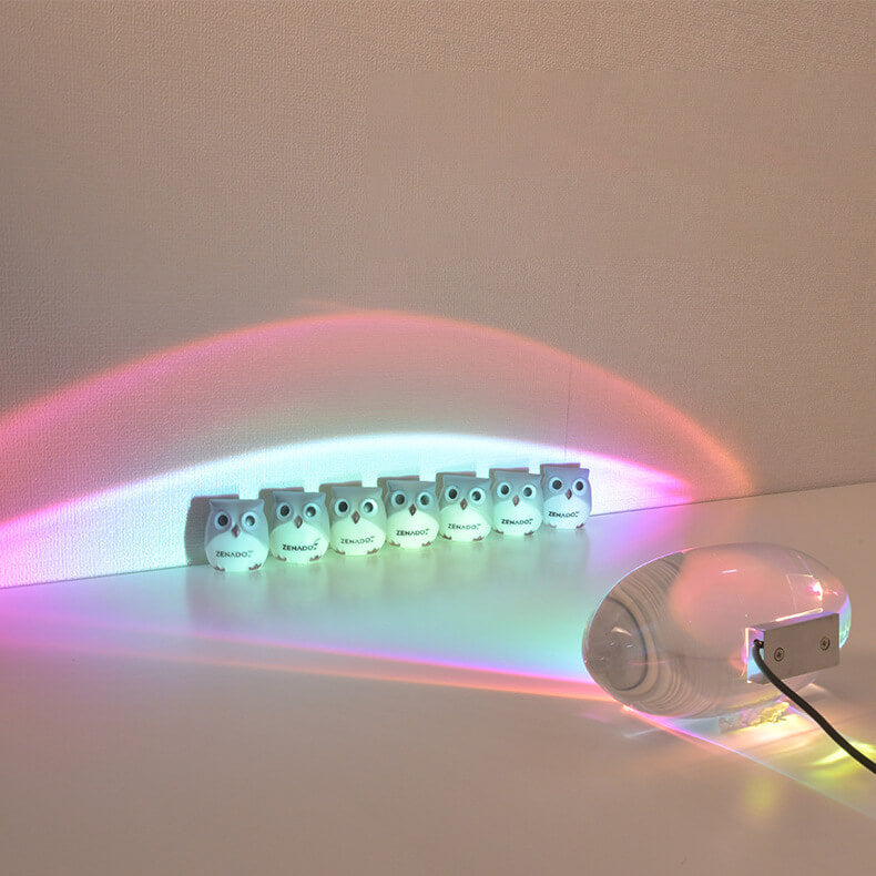 Kreativ Kristall Projektion änglars ögon LED Bordslampa | Veska