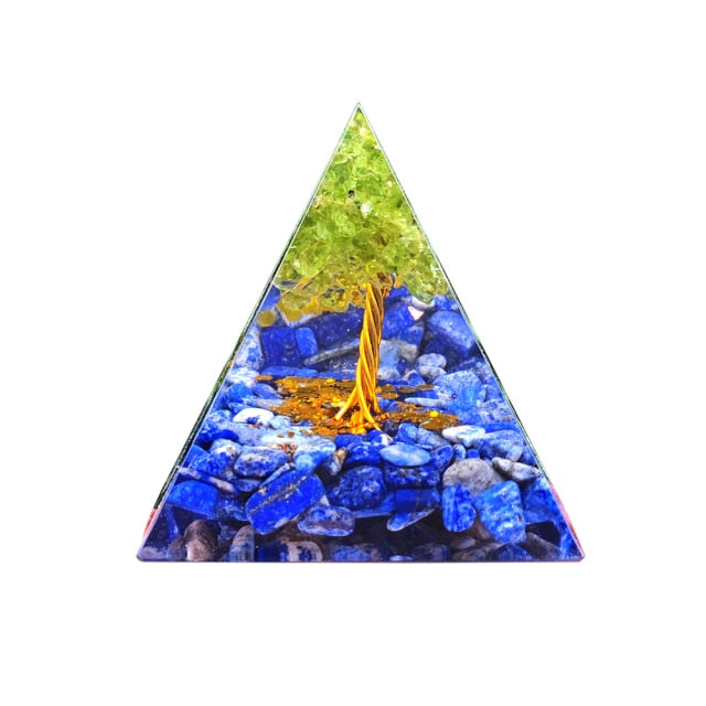 Kreativ Naturlig Kristall Universum Energi Pyramid | Veska 29