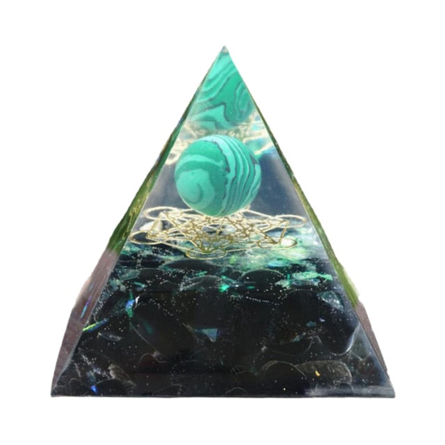 Kreativ Naturlig Kristall Universum Energi Pyramid | Veska 3