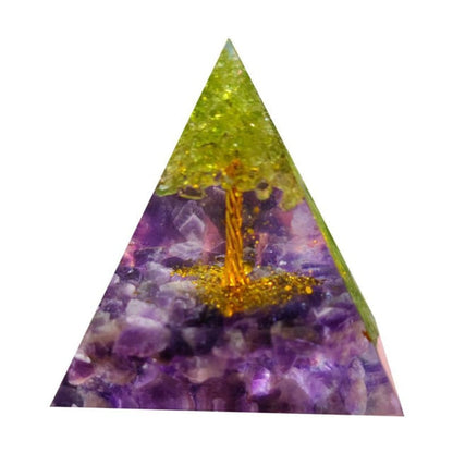 Kreativ Naturlig Kristall Universum Energi Pyramid | Veska 30