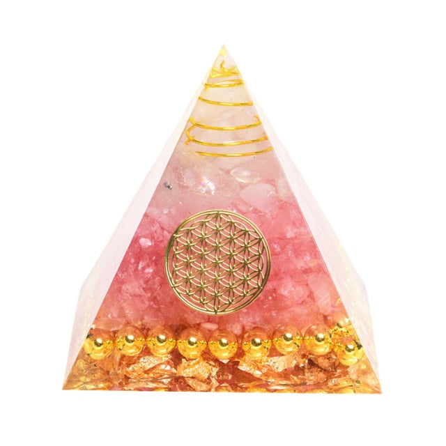 Kreativ Naturlig Kristall Universum Energi Pyramid | Veska 5