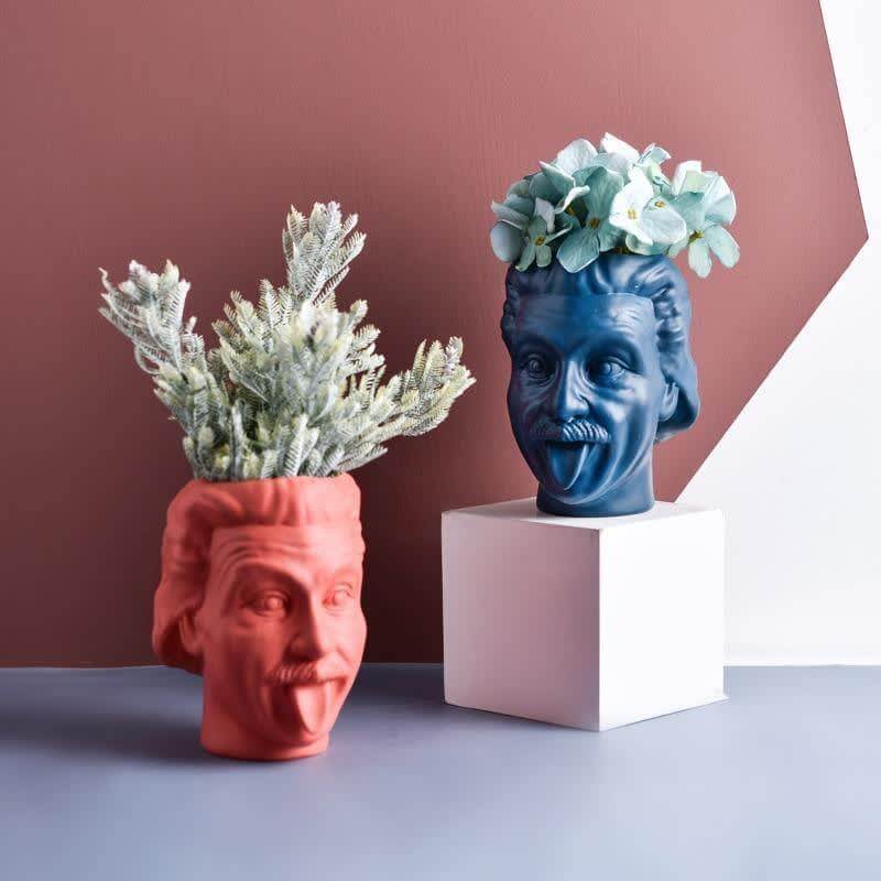 Kreativ Porträtt Vask Blomkruka Pennhållare | Veska