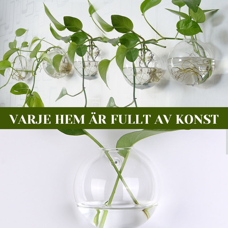 Kreativ vas för väggmontering | Veska