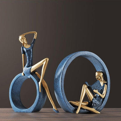 Kreativa europeiska miniatyr moderna flickfigurer | Veska