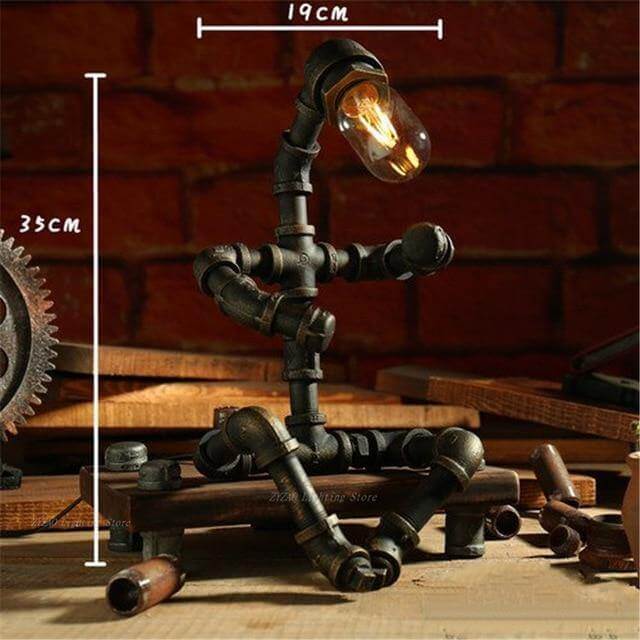 Kreativa Järn Vintage Robotlampor | Veska B