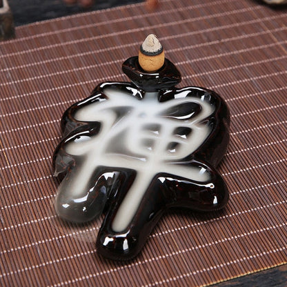 Kreativa keramik backflow rökelsebrännare | Veska 11cmx4.5cm 3